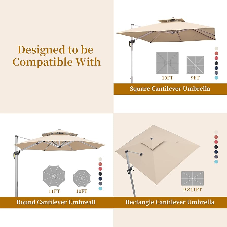 Padded Cell #5 パデッドセル PURPLE LEAF Cantilever Umbrella Base